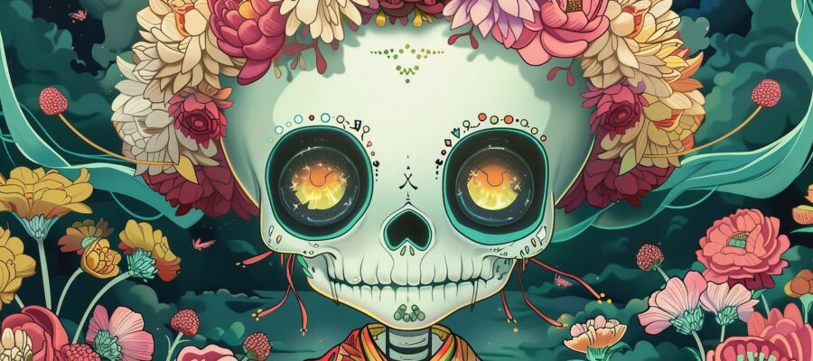 Día de muertos. Imagen de Aberrant Realities en Pixabay